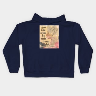 Magical Sapphic Fairy Vintage Art Elie Wiesel Quote Kids Hoodie